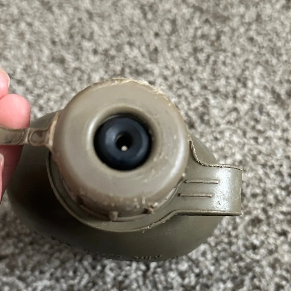 Vintage Handcrest Military Green Canteen with Cover